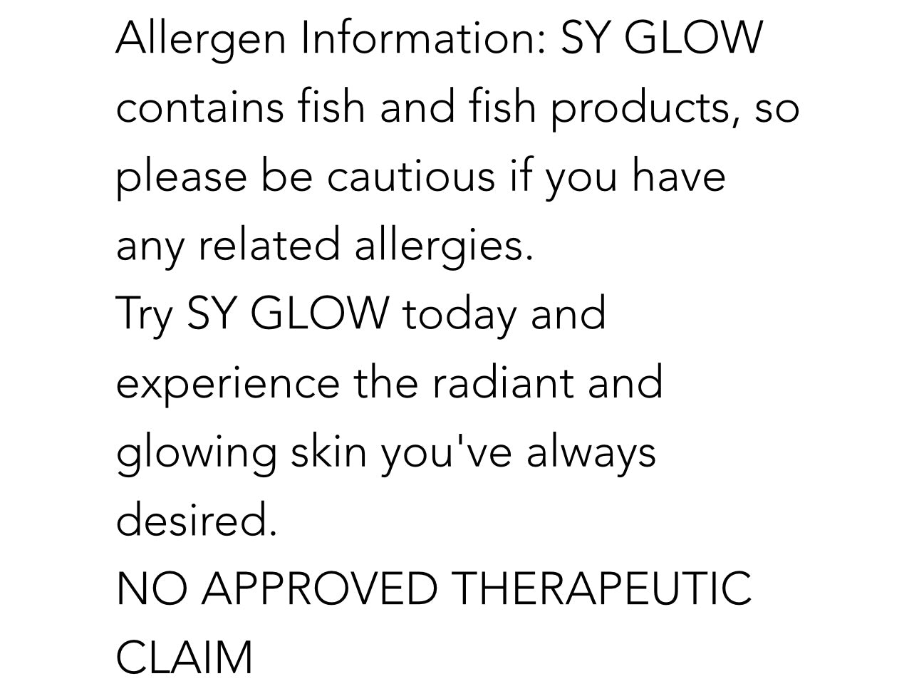 SY Glow Glutathione & Collagen
