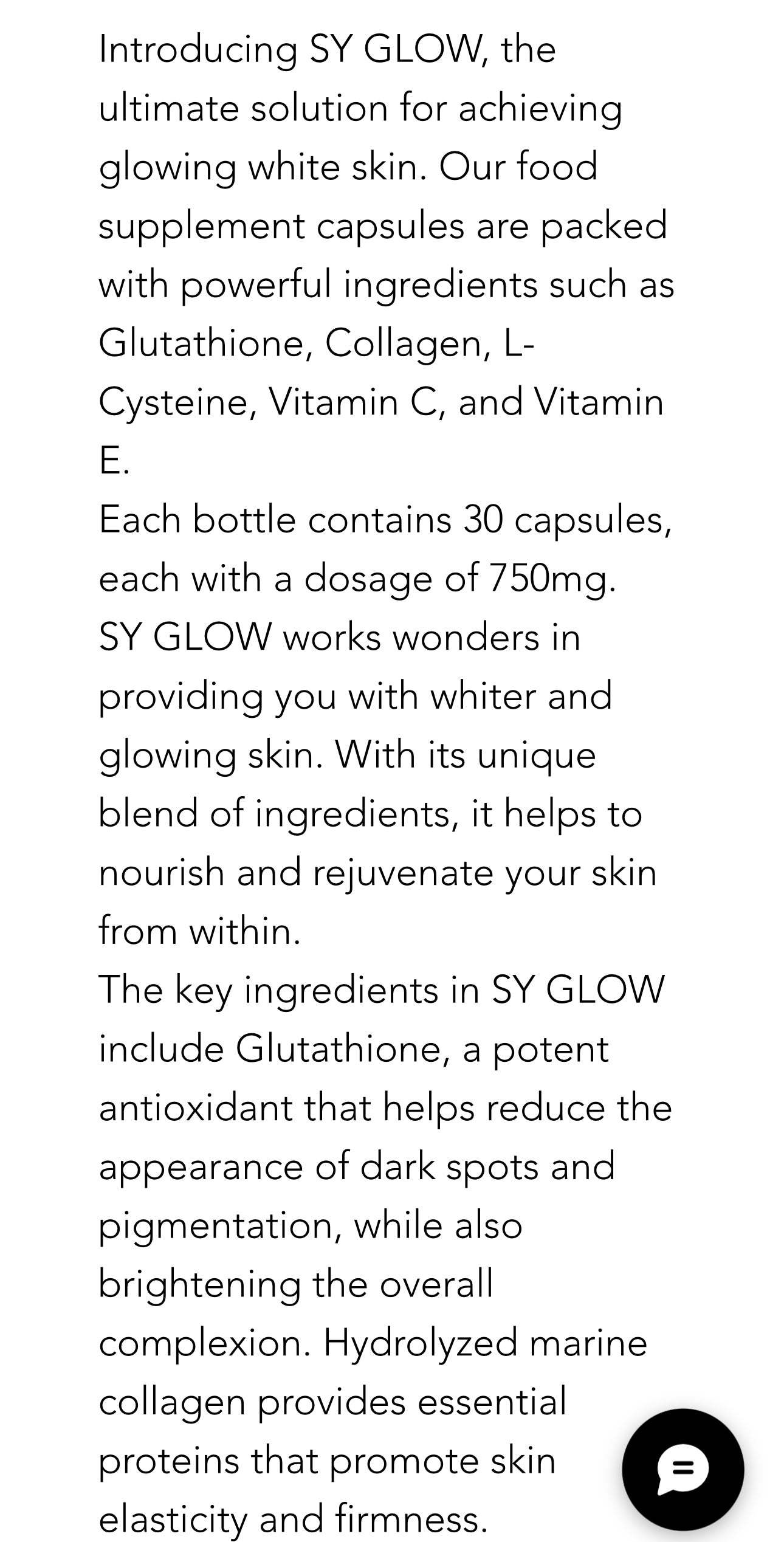 SY Glow Glutathione & Collagen